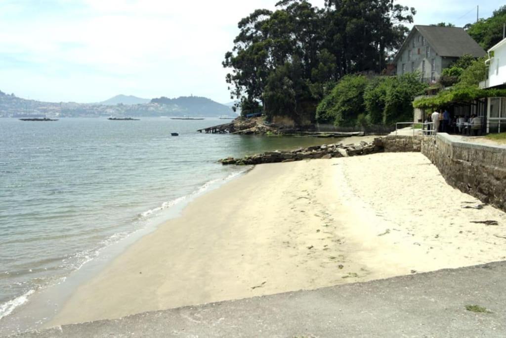 Casita Con Terreno A 10 Minutos Del Centro De Vigo Villa Moana Bagian luar foto